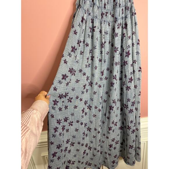 Free People Lavender and Blue Floral Maxi Dress - Picture 6 of 7